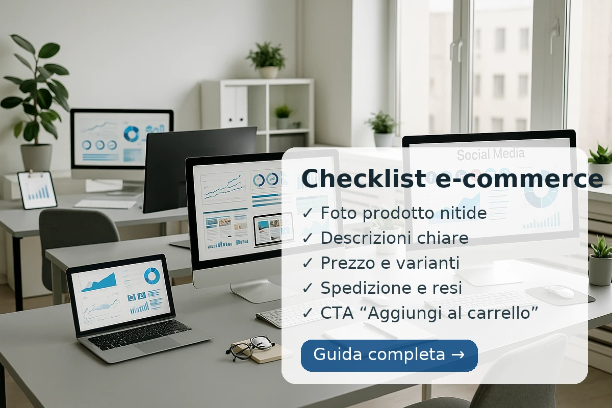 Checklist ecommerce prima del lancio