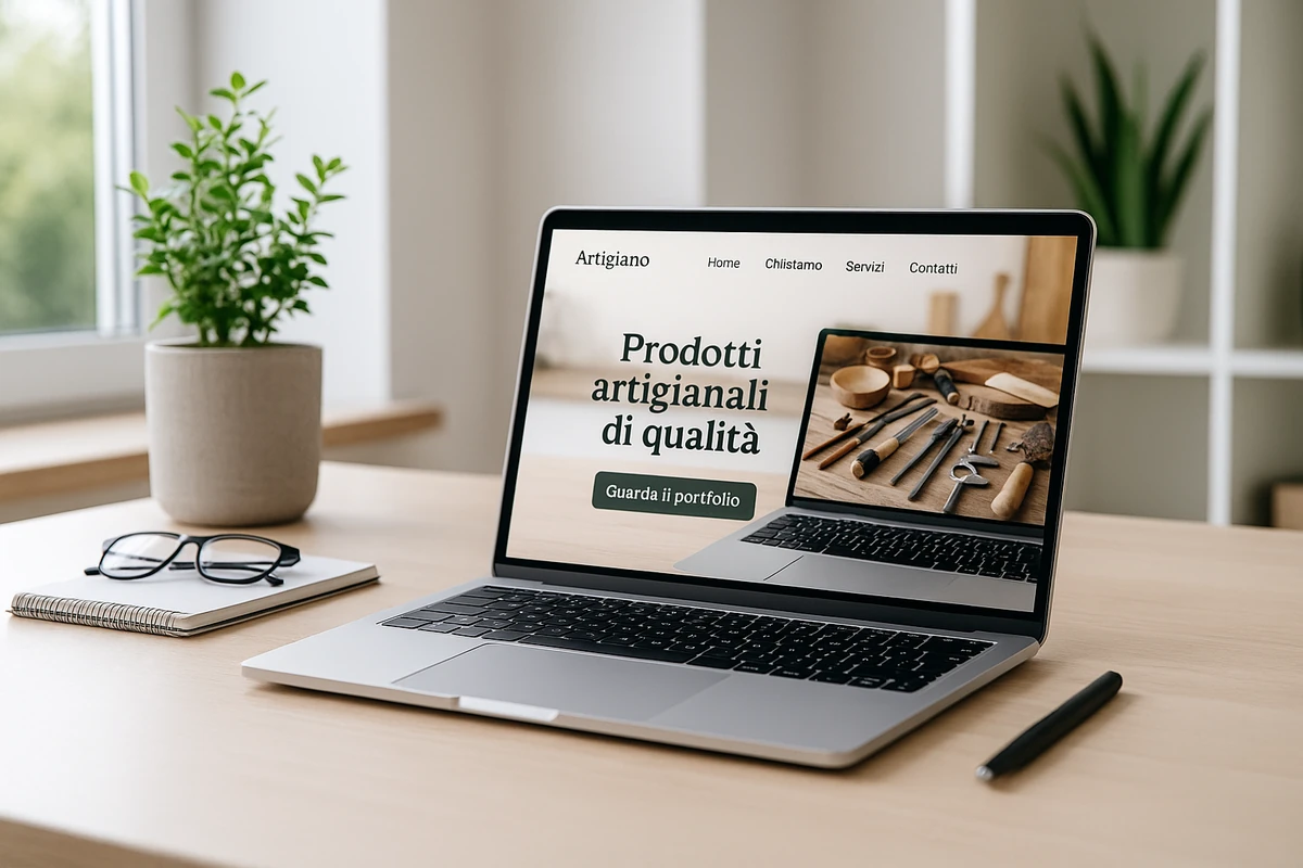 Sito web realizzato per artigiano locale