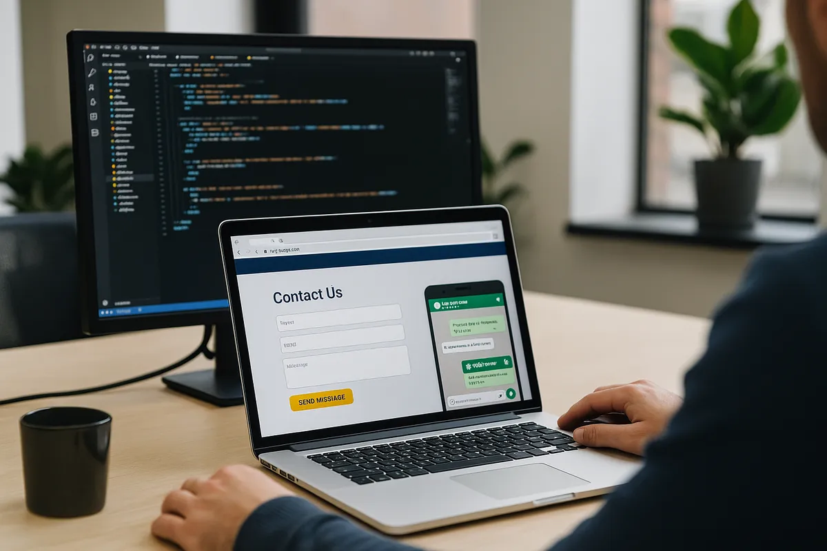 Moduli contatto e integrazione WhatsApp con antispam