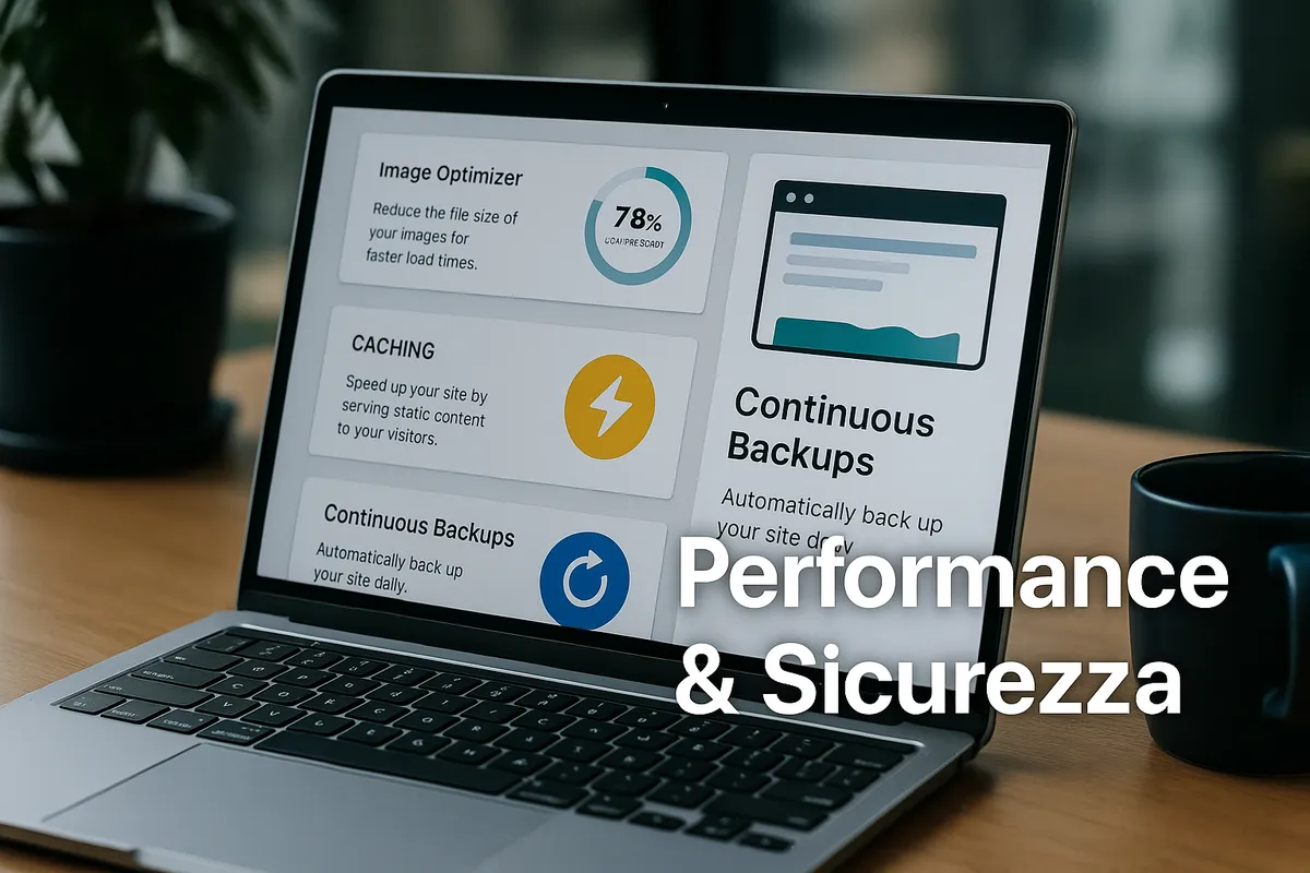 Caching, compressione immagini e backup continui